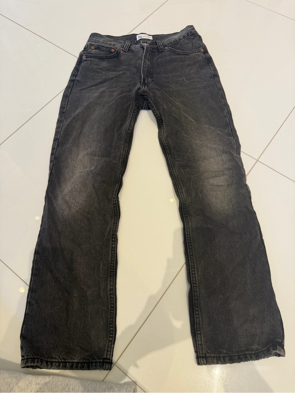 Zara Black Washed Jeans